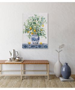 Domo Mea Dipinto Decorativo su Tela - Limoni - 50 x 70 cm