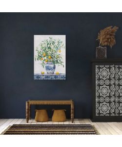 Domo Mea Dipinto Decorativo su Tela - Limoni - 50 x 70 cm