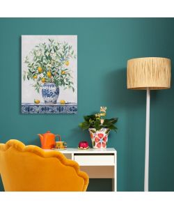 Domo Mea Dipinto Decorativo su Tela - Limoni - 50 x 70 cm