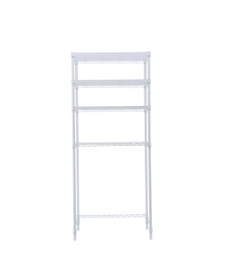 Domo Mea Scaffale Bianco 4 Ripiani 45x75x180 cm per Casa e Ufficio
