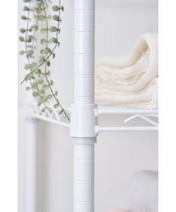 Domo Mea Scaffale Bianco 4 Ripiani 45x75x180 cm per Casa e Ufficio