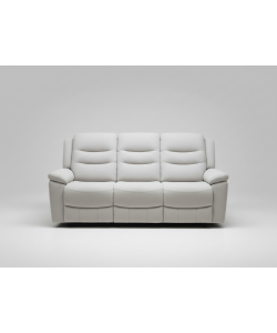 Domo Mea Divano Comfort Reclinabile 3 Posti Greige 205x95x103 cm