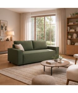 Domo Mea Divano Letto Urban Verde 220x93x82 cm - Design Moderno e Comfort