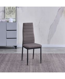 Domo Mea Set Avatar Tavolo in Vetro e 6 Sedie - Grigio