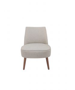 Domo Mea Poltroncina Luna Beige 57x70x74 cm - Seduta Imbottita Design Moderno