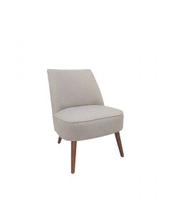 Domo Mea Poltroncina Luna Beige 57x70x74 cm - Seduta Imbottita Design Moderno