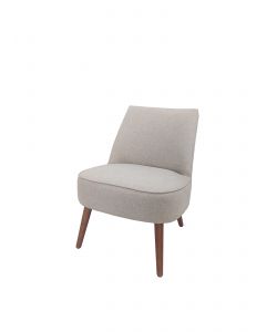 Domo Mea Poltroncina Luna Beige 57x70x74 cm - Seduta Imbottita Design Moderno