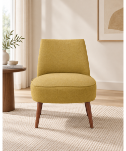 Domo Mea Poltroncina Luna Gialla 57x70x74 cm - Seduta Imbottita Interno