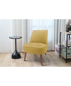 Domo Mea Poltroncina Luna Gialla 57x70x74 cm - Seduta Imbottita Interno