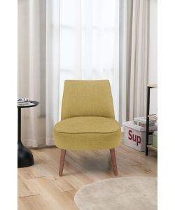Domo Mea Poltroncina Luna Gialla 57x70x74 cm - Seduta Imbottita Interno