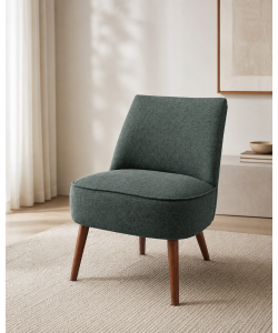 Domo Mea Poltroncina Luna Grigia 57x70x74 cm - Seduta Imbottita Interna