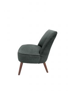 Domo Mea Poltroncina Luna Grigia 57x70x74 cm - Seduta Imbottita Interna