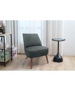 Domo Mea Poltroncina Luna Grigia 57x70x74 cm - Seduta Imbottita Interna