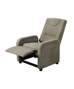 Domo Mea Poltrona Reclinabile Tortora Slide Glider con Poggiapiedi