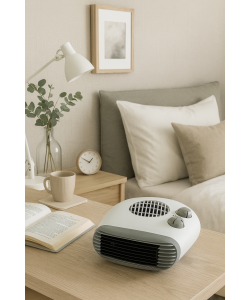 Dr.C Termoventilatore Basso - 25x25x12cm - Termostato Regolabile - 2kW