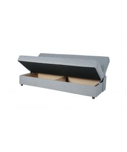 Domo Mea Divano Letto Fiji 3 Posti Grigio Chiaro 180x78 cm - Design Moderno