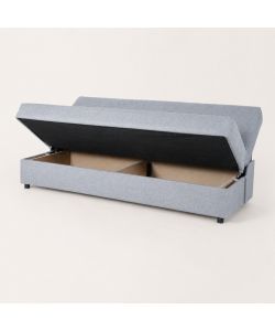 Domo Mea Divano Letto Fiji 3 Posti Grigio Chiaro 180x78 cm - Design Moderno
