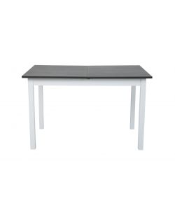 Domo Mea Tavolo Da Pranzo Allungabile Smoke Grey e Bianco 118x74x73cm