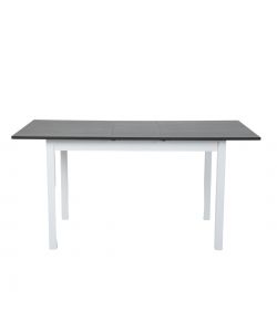 Domo Mea Tavolo Da Pranzo Allungabile Smoke Grey e Bianco 118x74x73cm