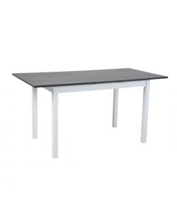 Domo Mea Tavolo Da Pranzo Allungabile Smoke Grey e Bianco 118x74x73cm