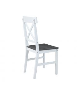 Domo Mea Sedia Dining Smoke Grey e Bianca - Design Moderno 42,5x46,5cm