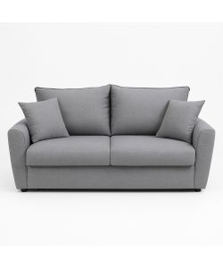 Domo Mea Divano Letto Puglia Grigio 3 Posti - 174x103x100 cm