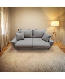 Domo Mea Divano Letto Puglia Grigio 3 Posti - 174x103x100 cm