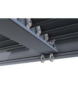 Verdelook Pergola Bioclimatica Atena 100 Alluminio Grigio - 3x4x2,5m