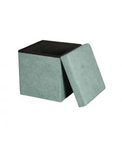 Domo Mea Pouf Pieghevole Salvaspazio - Verde Salvia - 38x38x38 cm