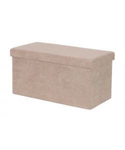 Domo Mea Pouf Pieghevole Salvaspazio - Beige - 76x38x38 cm