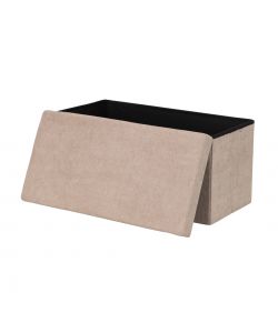 Domo Mea Pouf Pieghevole Salvaspazio - Beige - 76x38x38 cm