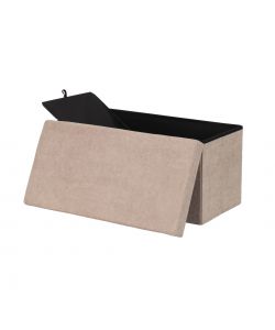 Domo Mea Pouf Pieghevole Salvaspazio - Beige - 76x38x38 cm