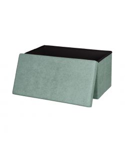 Domo Mea Pouf Pieghevole Salvaspazio - Verde Salvia - 76x38x38 cm