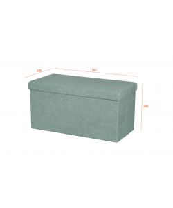 Domo Mea Pouf Pieghevole Salvaspazio - Verde Salvia - 76x38x38 cm