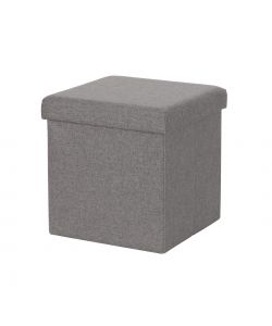 Domo Mea Pouf Pieghevole Salvaspazio - Grigio Scuro - 38x38x38 cm
