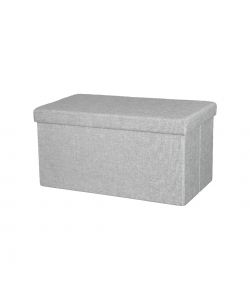 Domo Mea Pouf Pieghevole Salvaspazio - Grigio Chiaro - 76x38x38 cm