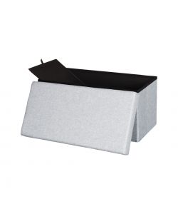 Domo Mea Pouf Pieghevole Salvaspazio - Grigio Chiaro - 76x38x38 cm