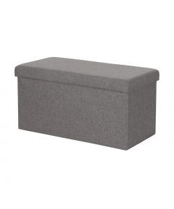 Domo Mea Pouf Pieghevole Salvaspazio - Grigio Scuro - 76x38x38 cm