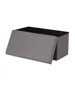 Domo Mea Pouf Pieghevole Salvaspazio - Grigio Scuro - 76x38x38 cm