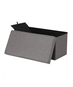 Domo Mea Pouf Pieghevole Salvaspazio - Grigio Scuro - 76x38x38 cm