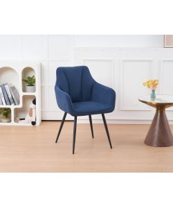 Domo Mea Sedia Dining Cobra - Blu - 59x56x85 cm