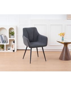 Domo Mea Sedia Dining Cobra - Antracite - 59x56x85