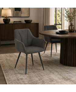 Domo Mea Sedia Dining Cobra - Antracite - 59x56x85