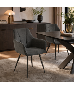 Domo Mea Sedia Dining Cobra - Antracite - 59x56x85