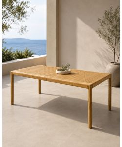 Domo Mea Tavolo Mirco Allungabile Robinia Oliato 200-250x100x86 h cm
