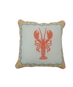 Domo Mea Cuscino Decorazione Astice 45x45cm per Interni ed Esterni