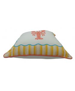 Domo Mea Cuscino Decorazione Astice 45x45cm per Interni ed Esterni