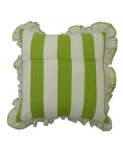 Domo Mea Cuscino Verde Chiaro 45x45cm in Cotone con Frill e Zip