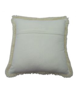 Domo Mea Cuscino Decorativo 45x45 cm Azzurro con Conchiglie e Frange