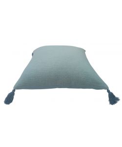 Domo Mea Cuscino Azzurro 45x45 cm in Cotone per Arredo Casa